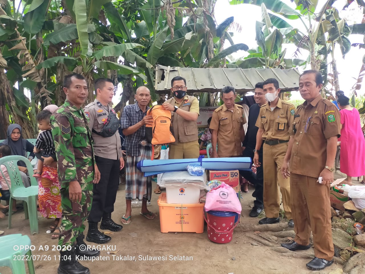 1 Rumah Terbakar di Banyuanyara, Takalar BPBD Sulsel Salurkan Bantuan