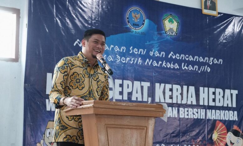 Kanjilo Dicanangkan Jadi Desa Bersinar, Bupati Gowa Harap Bangun SDM Bebas Narkoba
