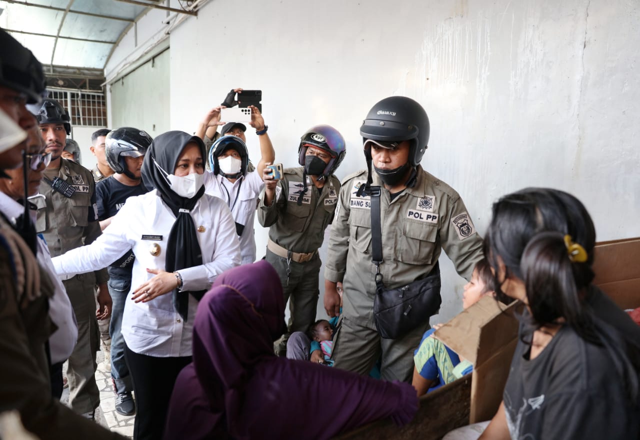 Wakil Wali Kota Fatmawati Rusdi Turun Langsung ke Jalan Razia Anjal-Gepeng