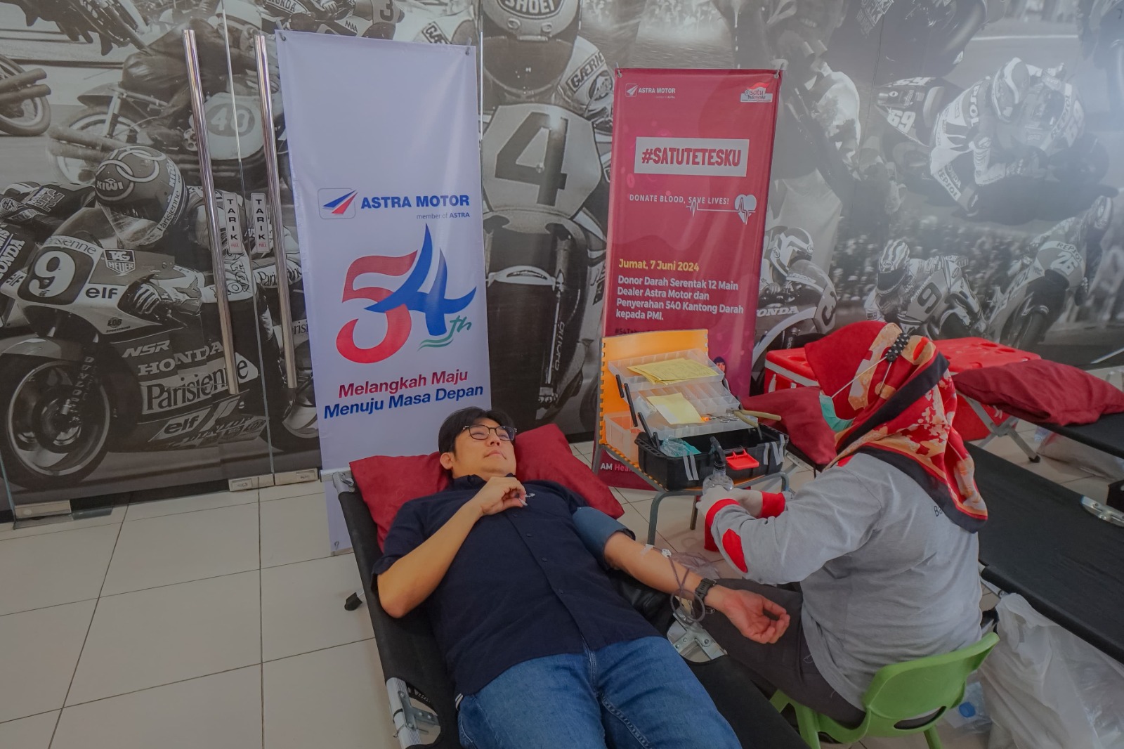 Sambut HUT ke-54 Tahun Astra Motor, Astra Motor Sulawesi Selatan Gelar Donor Darah