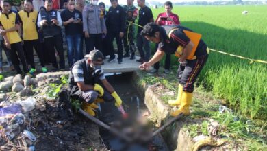 Warga Gowa Digegerkan Penemuan Jasad Bayi Disaluran Irigasi