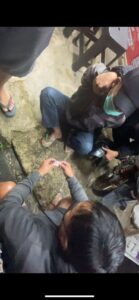 Pelaku pada saat ditangkap oleh Satresnarkoba Polres Toraja Utara