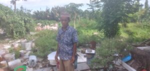 Ruddin Daeng Ngali ahli waris Sumang Bin Bidu di Lahan Seksi Jalan Urip Sumoharjo