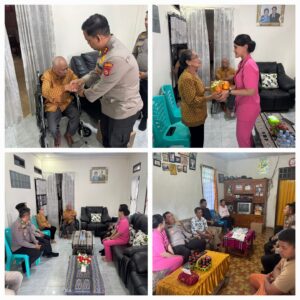 Giat Kapolres Toraja Utara bersama PJU Polres Toraja Utara bersilaturahmi kepada Purnawirawan dan Warakawuri