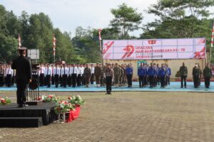 Upacara hari Bhayangkara ke 79 di Polres Toraja Utara berjalan dengan khidmat