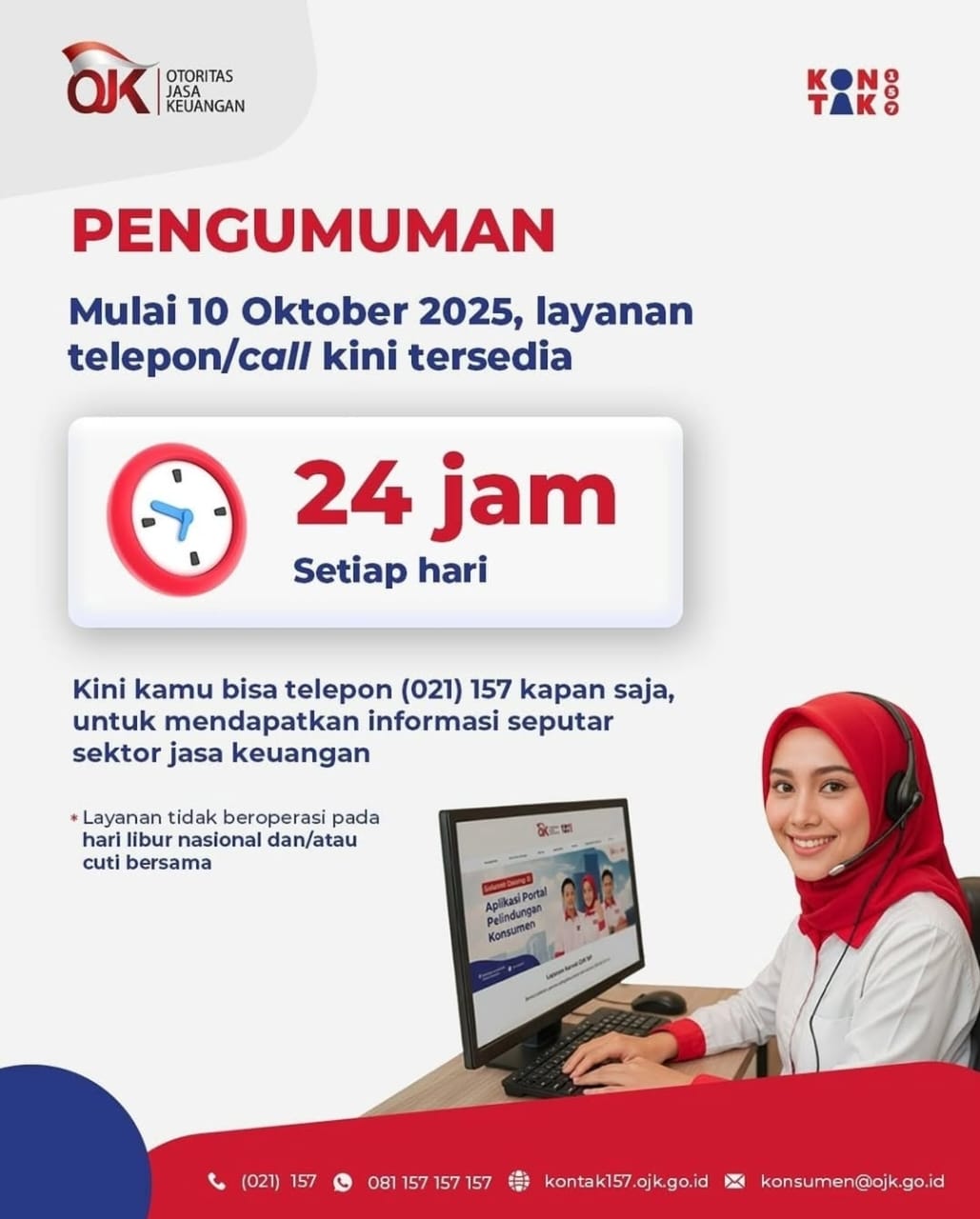 layanan call ojk 24 jam