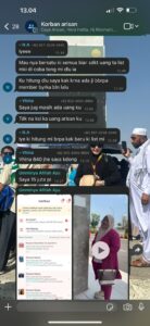Grup WA Korban Penipuan Arisan Bodong oleh Tersangka SWT alias MI