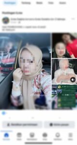 Pelaku SWT alias MI ditagih oleh korban melalui Facebook