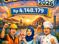 UMK Makassar 2026 resmi naik 6,92 persen menjadi Rp4.148.179 hasil keputusan Dewan Pengupahan Kota Makassar